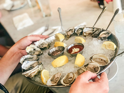 Oysters. Photo by Viviana Rishe on Unsplash
