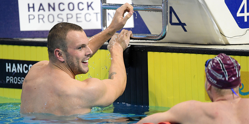 Kyle Chalmers. Photo courtesy Swimming Australia / Delly Carr.