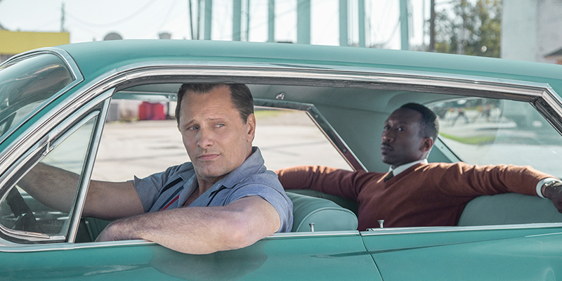 Green Book, starring Viggo Mortensen and Mahershala Ali, won the Oscar for Best Picture.  Mahershala Ali won Best Supporting Actor. Image: Courtesy Universal Pictures