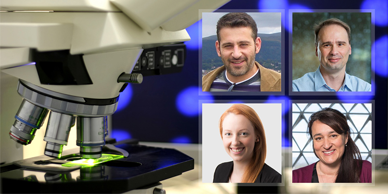 NHMRC winners: (Top left - clockwise) Professor Krasi Vasilev, Professor Benjamin Thierry, Associate Professor Maria Inacio and Dr Emily Reeve.