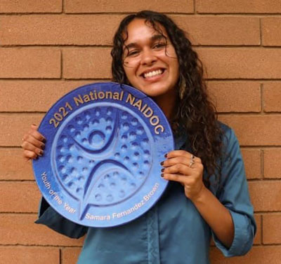 Samara Fernandez‐Brown. Photo supplied NAIDOC Facebook.