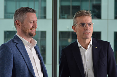 UniSA Vice Chancellor Professor David Lloyd and University of Adelaide Vice Chancellor Professor Peter Høj AC.