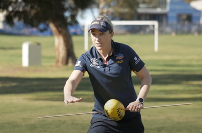 STEMfooty manager Katie Gloede for the Adelaide Football Club