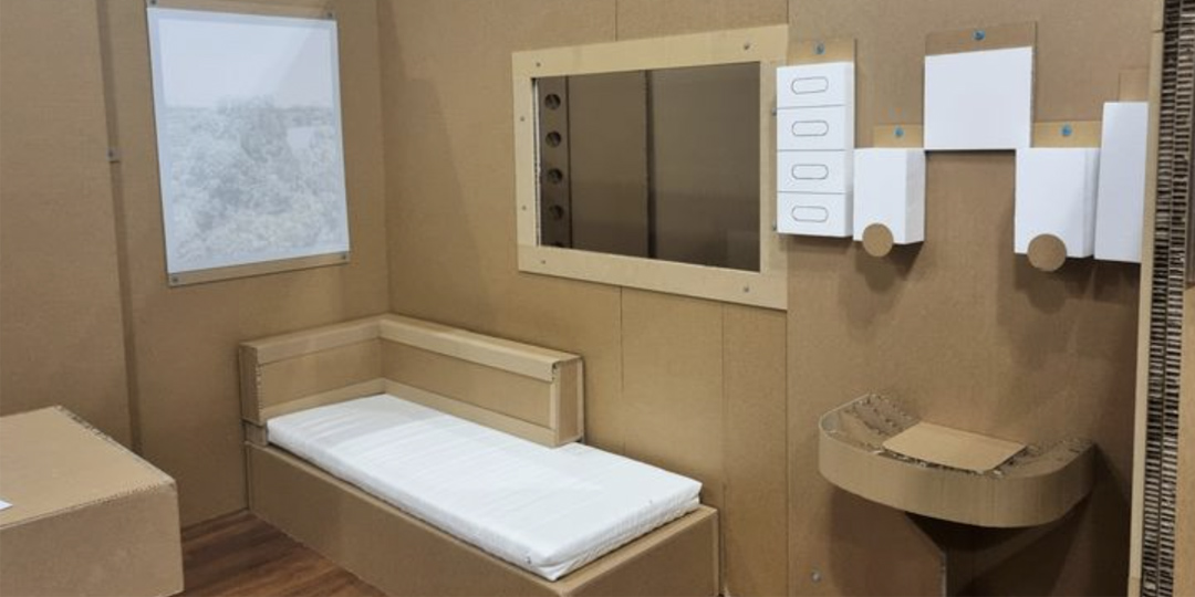 The UniSA design team has built mock-ups for seven different hospital rooms, allowing staff to experience them, hands-on, in the real-world and provide feedback.