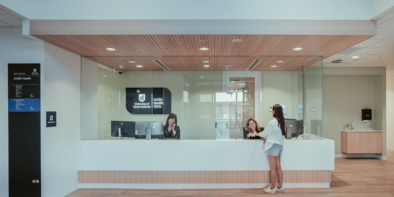 UniSA’s new Health Clinic in Elizabeth is co-located with ACH Group's Healthia residential home and across the road from the Lyell McEwin Hospital.