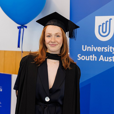 UniSA's 200,000th graduate, Emily Wilson.