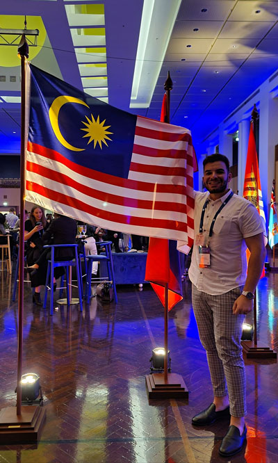 Peter Akiki at the 2022 New Colombo Plan (NCP) National Summit in Canberra.