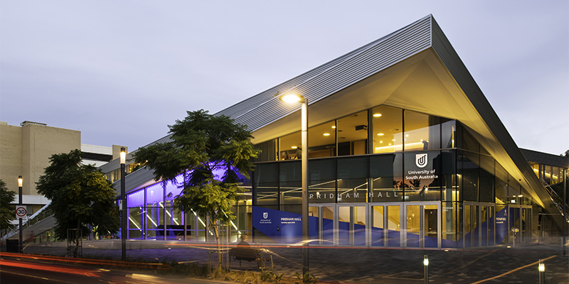 Pridham Hall closed at night