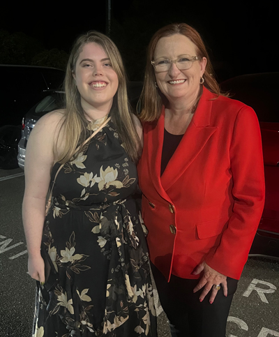 Mia Handley and Labor candidate Louise Miller-Frost.